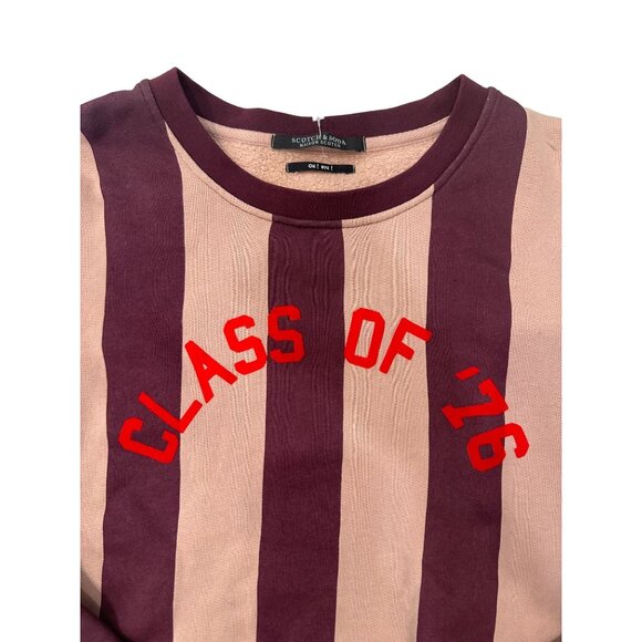 SCOTCH & SODA Class of 76 Striped Sweatshirt Size XS - Picture 3 of 7